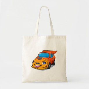 Cute sporte flame car  Choose background color Tote Bag