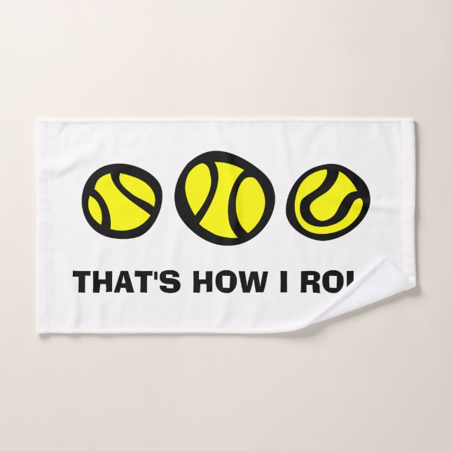 Cute sports hand towel gift idea for tennis player (Hand Towel)
