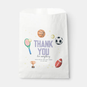 Cute Sports Superstar Girls Baby Shower Favour Bag