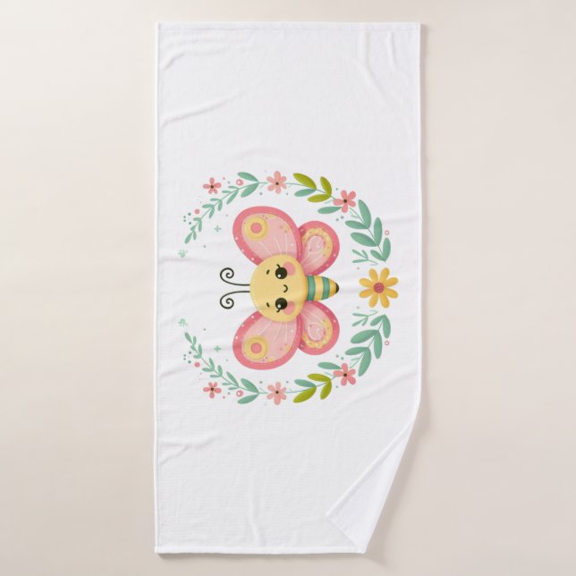 Cute, spring/butterfly  bath towel (Bath Towel)