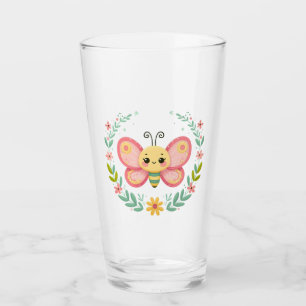 Cute, spring/butterfly  glass