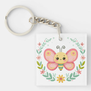 Cute, spring/butterfly keychain