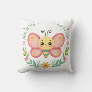 Cute, spring/butterfly throw pillow