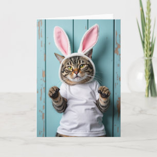 Cute Spring Cat Photo Card