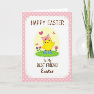 Cute Spring Chick Friend Card