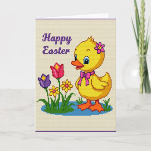 Cute Spring Chick Happy Card