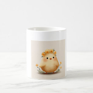 Cute Spring Chick Mug   Daisy Chick