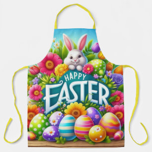 Cute spring/Easter bunny with egg Apron