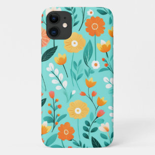 Cute Spring Floral Colourful Wildflower Pattern  iPhone 11 Case