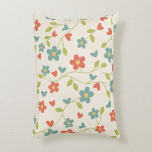 Cute Spring Flowers Accent Pillow