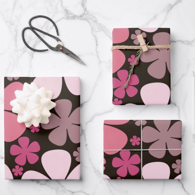 Cute spring flowers patterns wrapping paper sheet (Creator Uploaded)