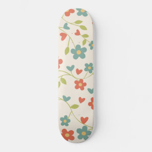 Cute Spring Flowers Skateboard