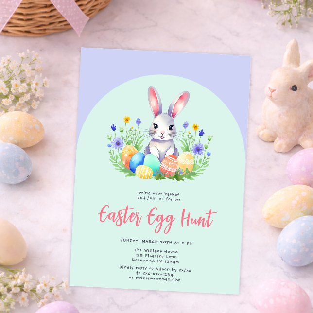 Cute Spring Kids Easter Party Invitation (Creator Uploaded)