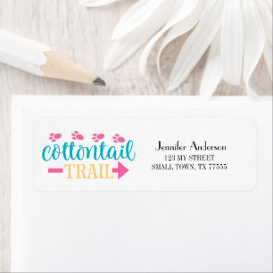 Cute Spring Pâques Cottontail Trail Adresse de pla