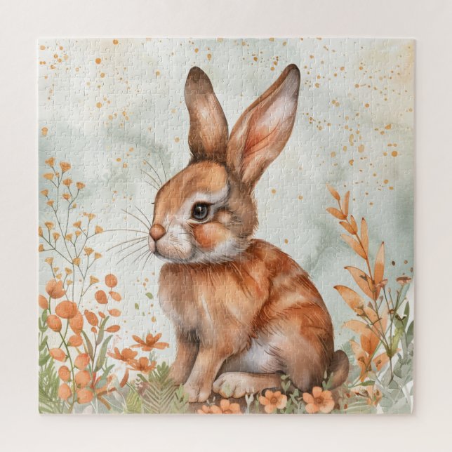 Cute Spring Rabbit Jigsaw Puzzle (Vertical)