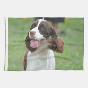 Cute Springer Spaniel Kitchen Towel