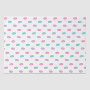 Cute Sprinkle Doughnuts Pattern Tissue Paper