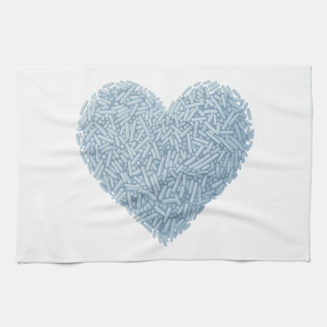 Cute Sprinkle Heart | Baby Sprinkle Kitchen Towel (Horizontal)