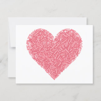 Cute Sprinkle Heart | Baby Sprinkle Postcard