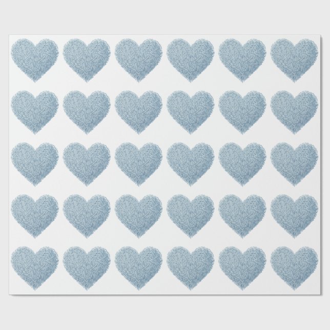 Cute Sprinkle Heart | Baby Sprinkle Wrapping Paper (Flat)