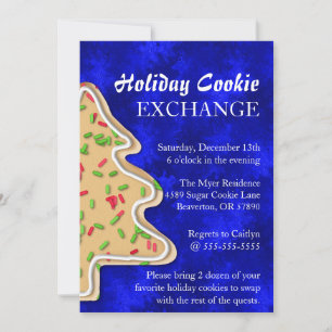 Cute Sprinkle Sugar Cookie Exchange Invitation de 