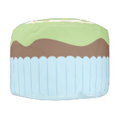 Cute Sprinkled Green Cupcake Pouf (Right)