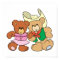 cute square dancing teddy bears design