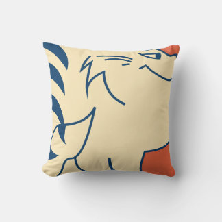Cute Square Fat Cat on Pillow - Kotakotak