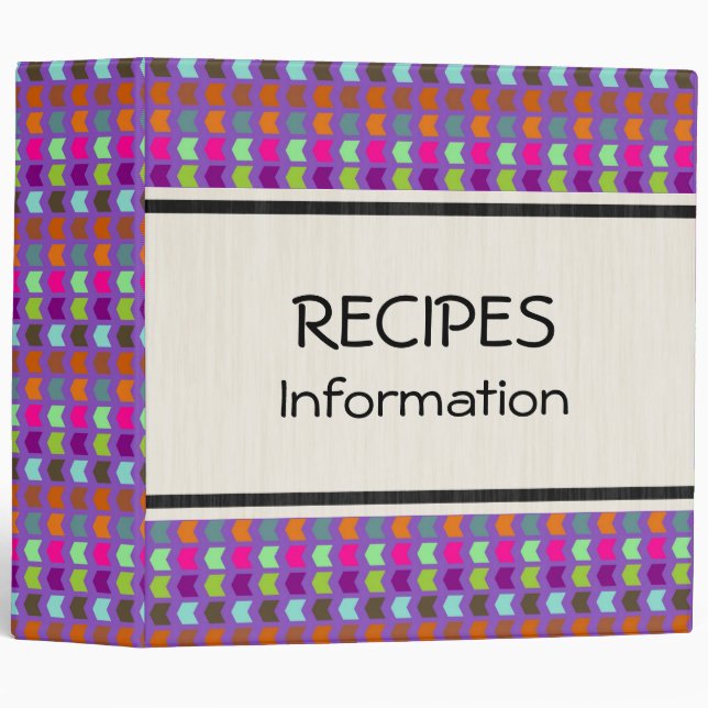 Cute Squares Modern Geometric Pattern 2 Binder (Front/Spine)
