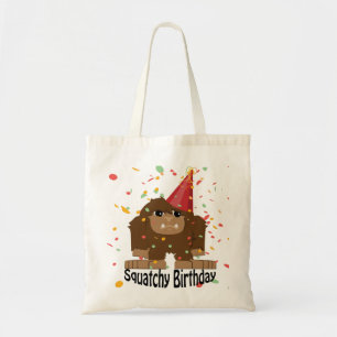 Cute Squatchy Birthday Bigfoot Tote Bag