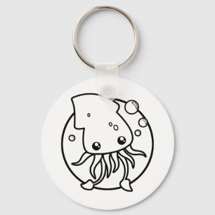 Cute Squid Keychain