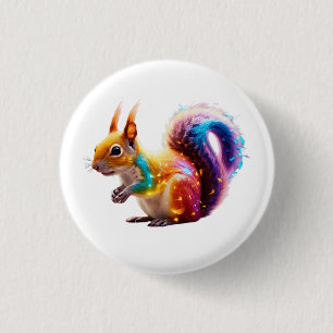 Cute Squirrel 1 Inch Round Button