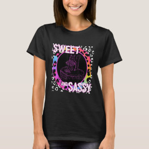 Cute Squirrel 90s Nostalgia Rainbow Leopard Print T-Shirt