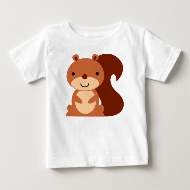Cute Squirrel Baby Shirt (Front)