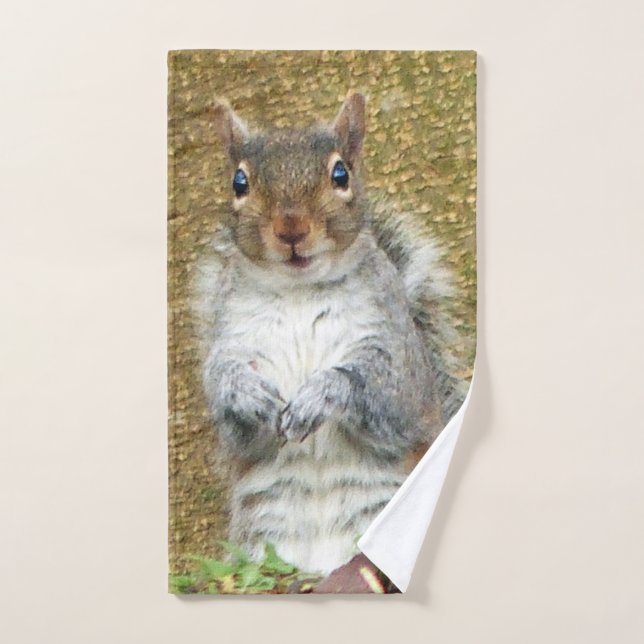 Cute Squirrel Bath Towel Set (Hand Towel)