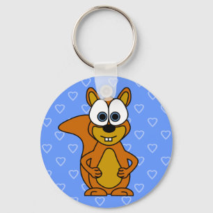 Cute Squirrel Cartoon Keychain