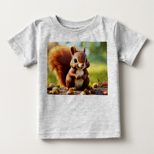 Cute Squirrel Edition Baby T-Shirt (Front)