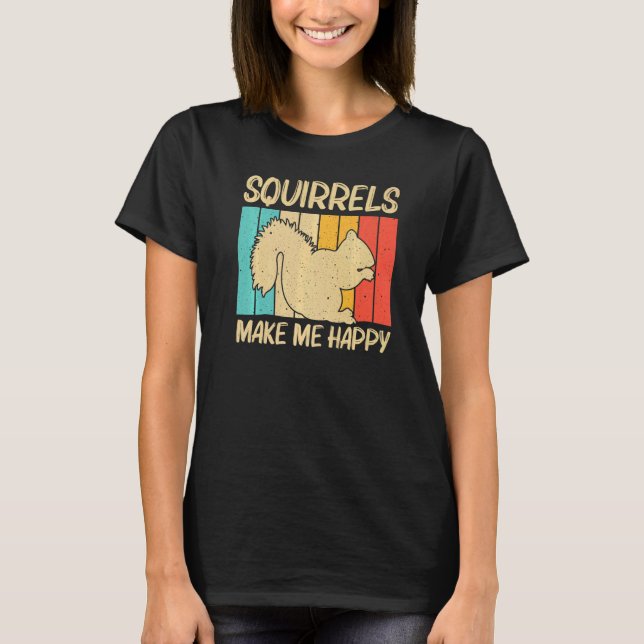 Cute Squirrel For Men Women Squirrel Pet Rodent T-Shirt (Front)
