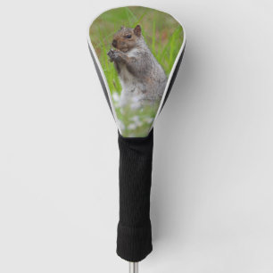 Cute Squirrel in the grass Golf Head Cover