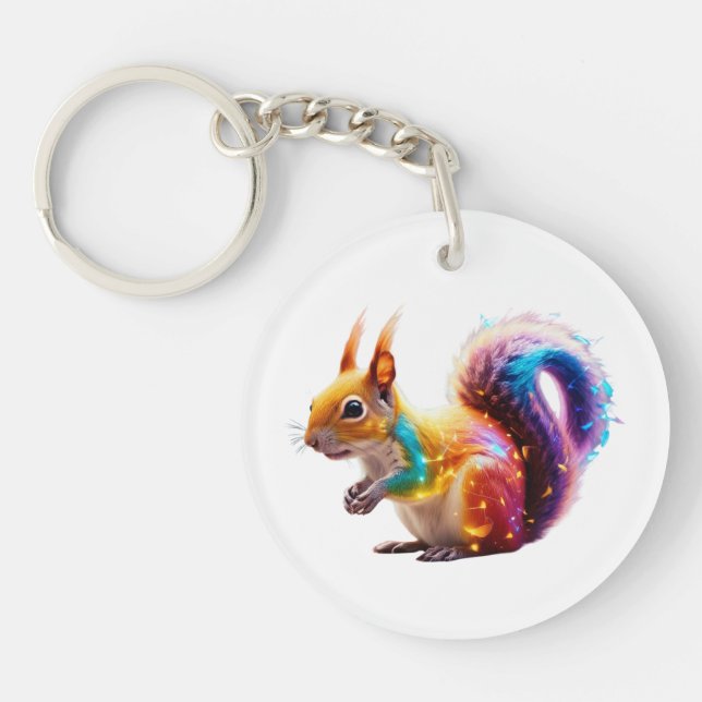 Cute Squirrel Keychain (Front)