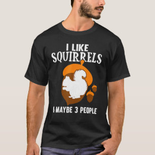 Cute Squirrel Kids Boys Girls Funny Animal Squirre T-Shirt
