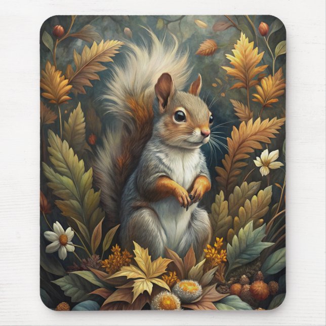 Cute Squirrel Mouse Pad (Front)