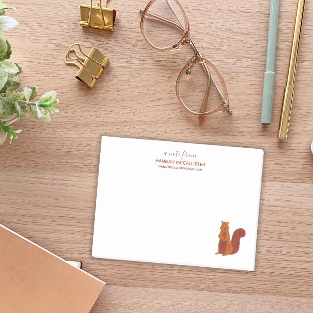 Cute Squirrel Name and Contact Note (Creator Uploaded)