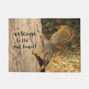 Cute Squirrel Nut House Doormat