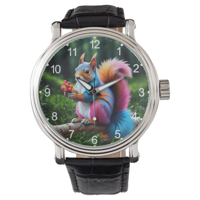 Cute Squirrel On The Branch-19274 Watch (Front)