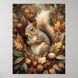 Cute Squirrel Poster
