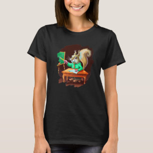 Cute Squirrel Teacher Professor School T-Shirt