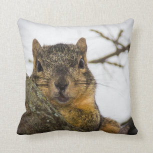 Cute Squirrel Throw Pillow