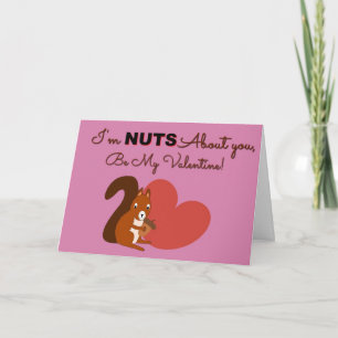 Cute squirrel Valentine's Day card