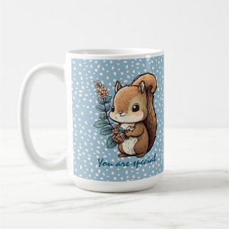 Cute Squirrel with Personalized Message Coffee Mug